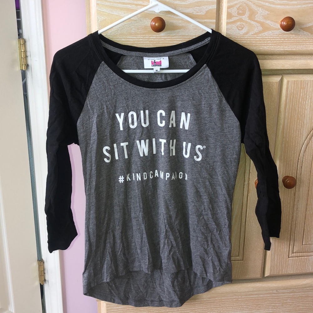 You can sit with us baseball cut shirt!
